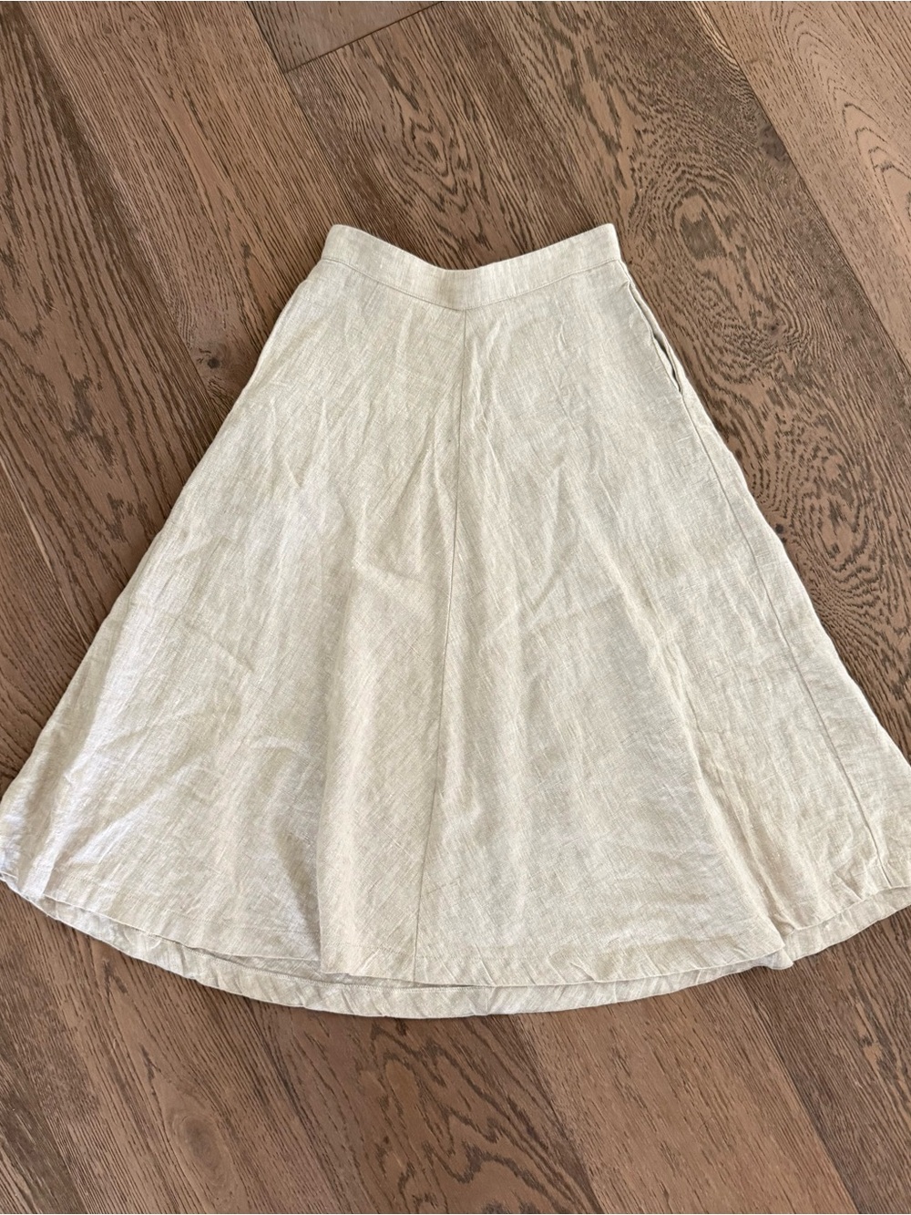 Reformation beige linen high waist midi skirt S - Picture 2 of 7